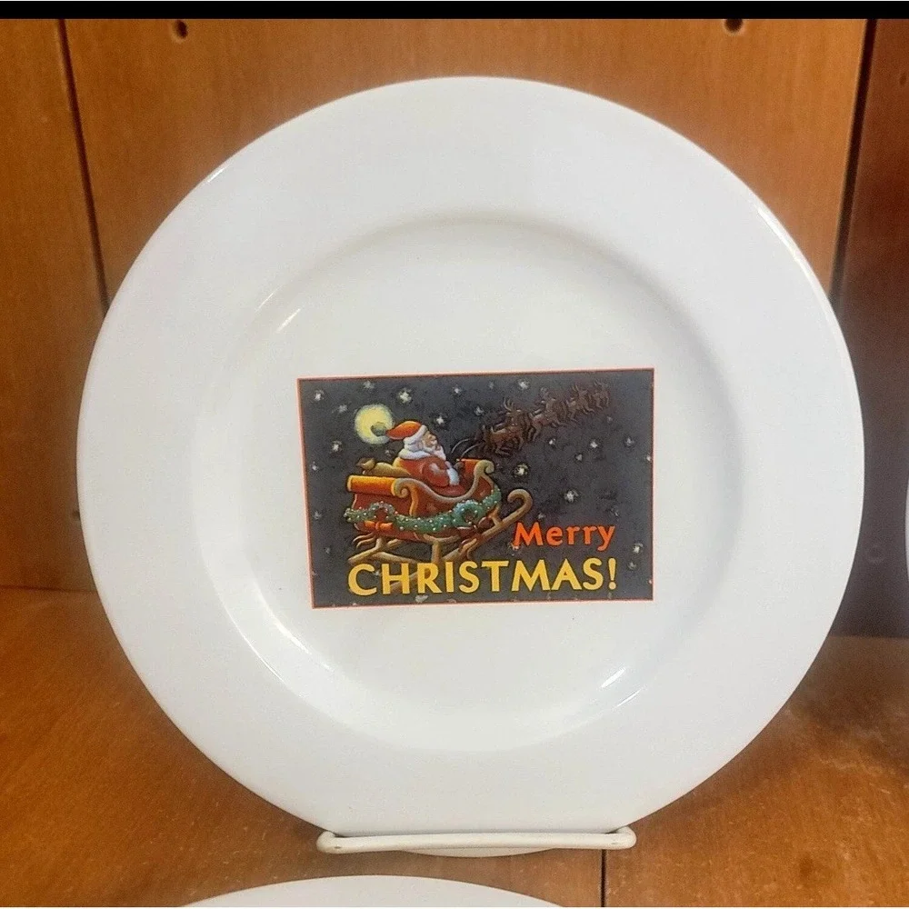 The Marketplace Vintage‎ Celebrate The Season 4 Christmas Plates dishes NEW